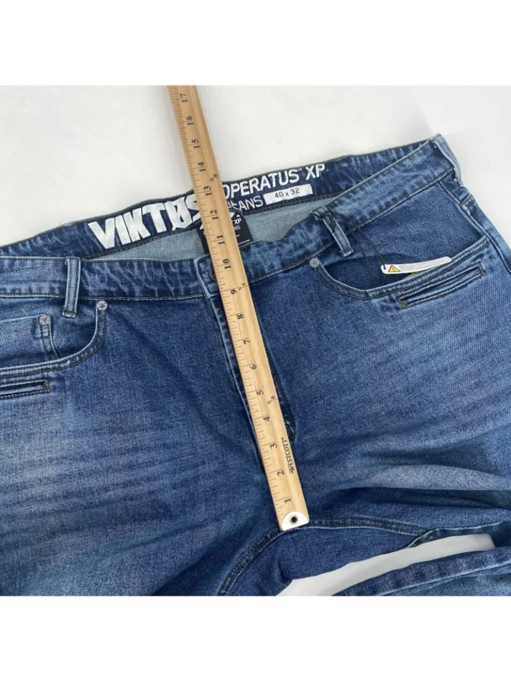Viktos Jeans Mens 40x32 Operatus XP Tactical Blue Stretch Work Utility NEW